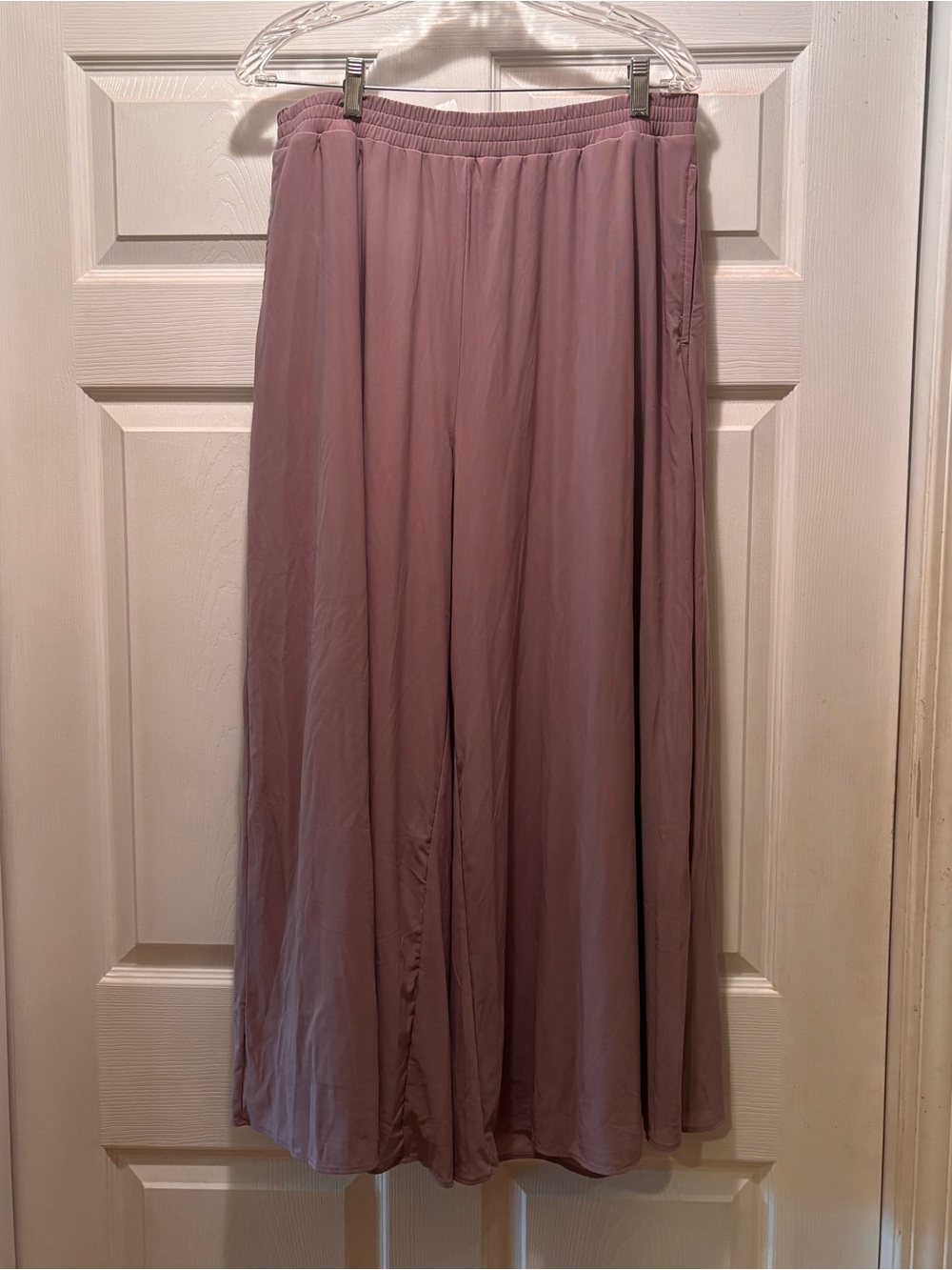 HALARA Mauve Maxi Skirt with Elastic Waistband